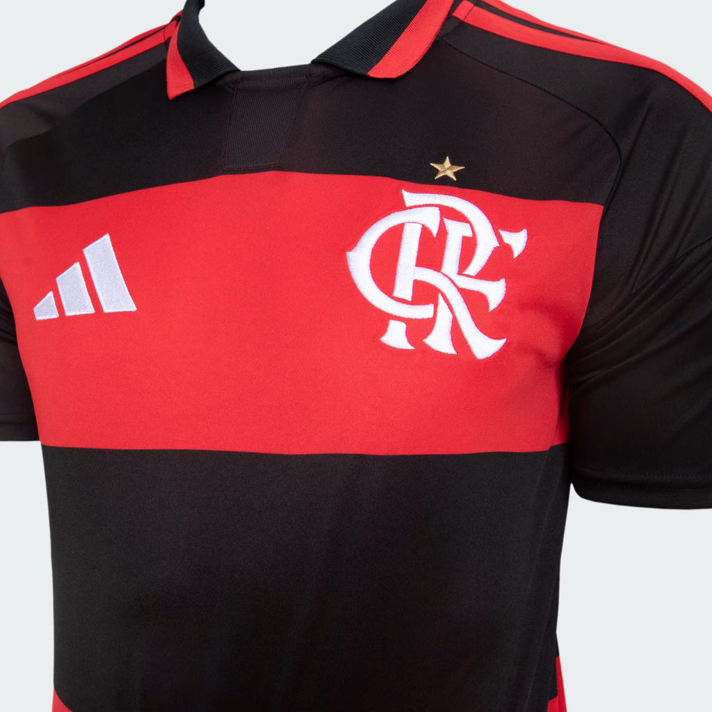 [PRÉ-VENDA] Camisa Flamengo I 2026/27 Torcedor Adidas Masculina - Vermelho+Preto