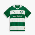 Camisa Palmeiras Listrada Verde+Branco Avanti 2025/26 Masculina